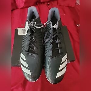 Adidas Icon MD Baseball Cleats Black (B39223) Men's Size 15New